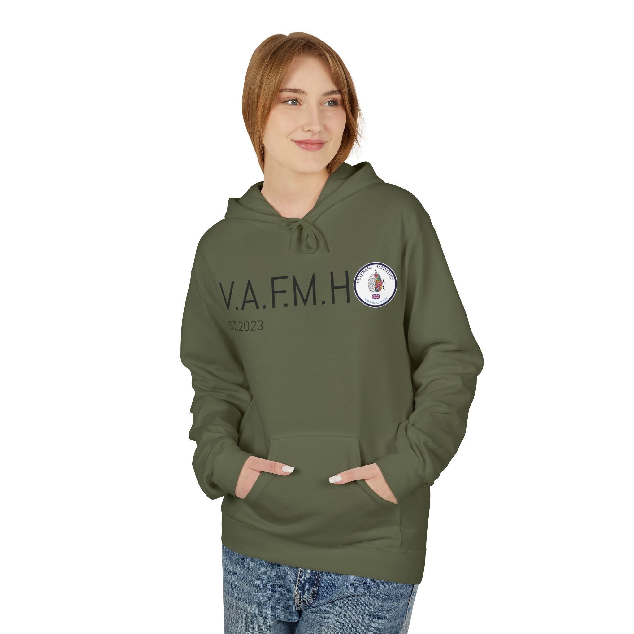 V.A.F.M.H EST.2023 Minimal Logo Hoodie