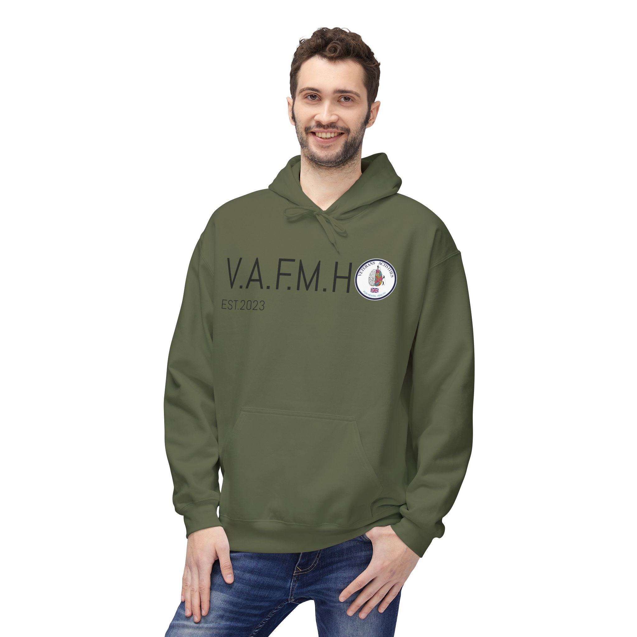V.A.F.M.H EST.2023 Minimal Logo Hoodie