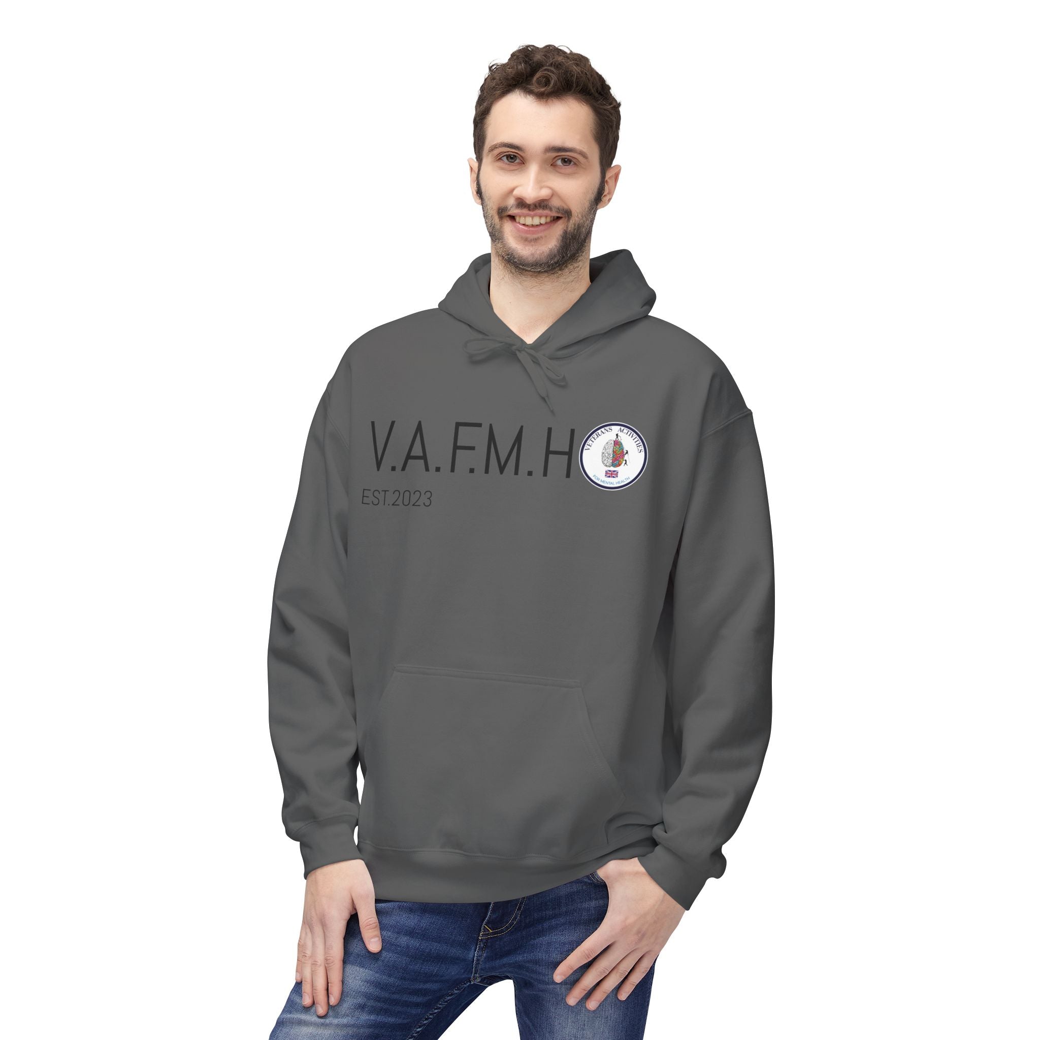 V.A.F.M.H EST.2023 Minimal Logo Hoodie
