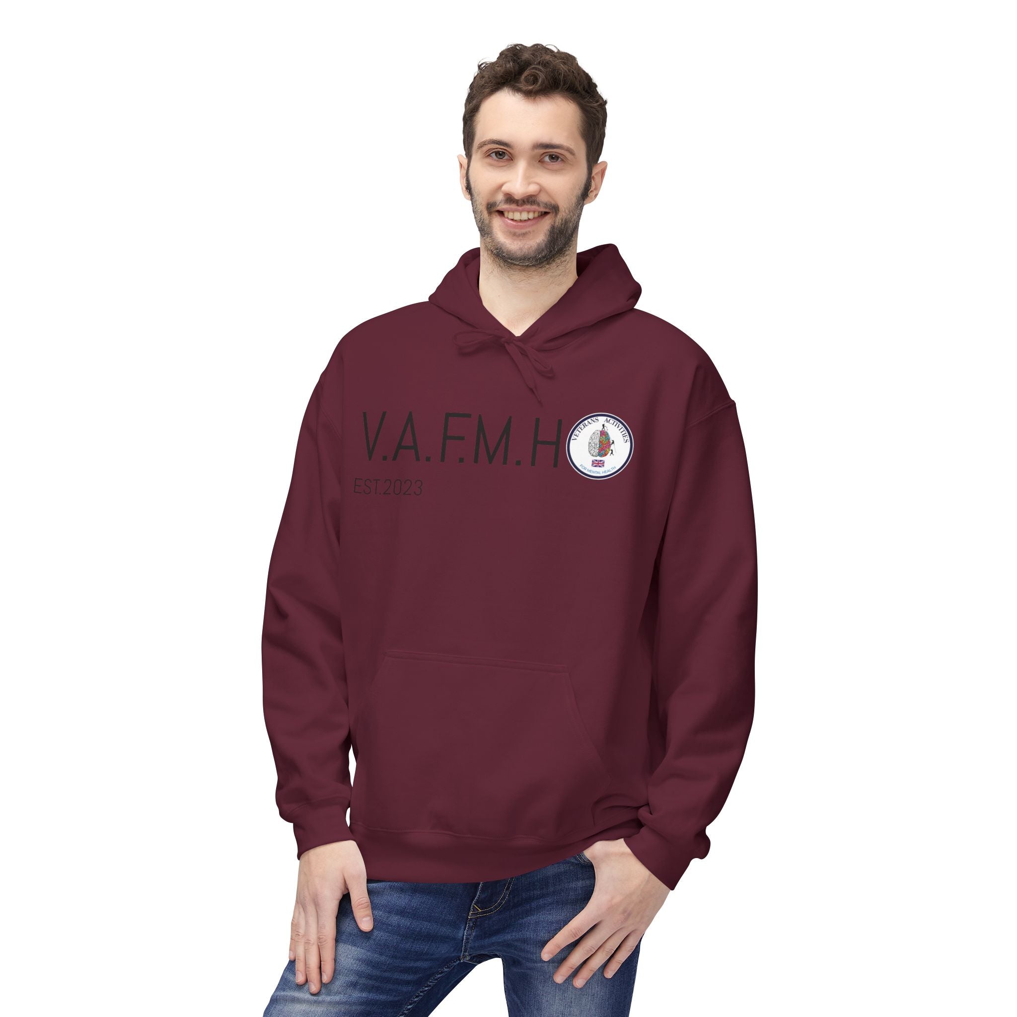 V.A.F.M.H EST.2023 Minimal Logo Hoodie