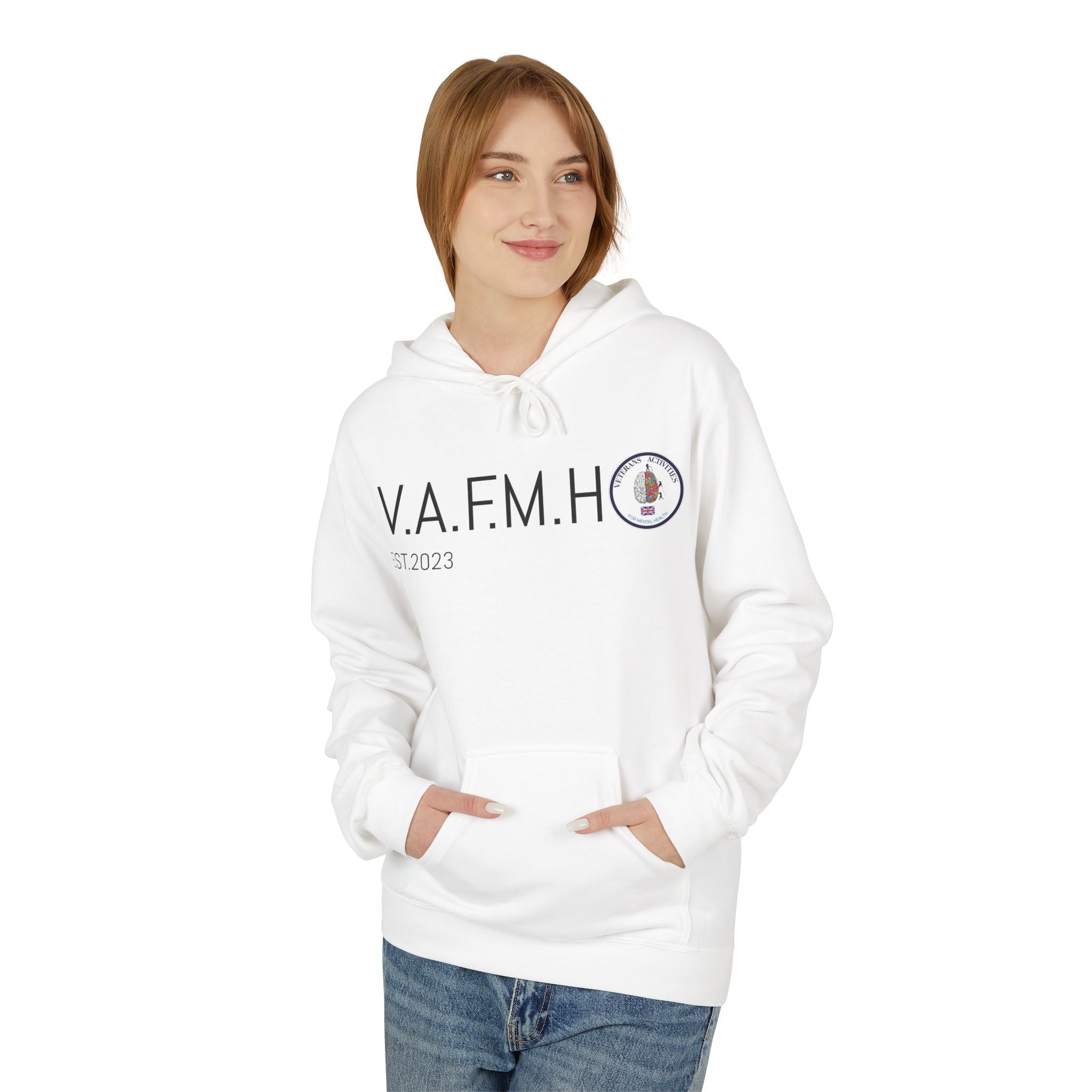 V.A.F.M.H EST.2023 Minimal Logo Hoodie