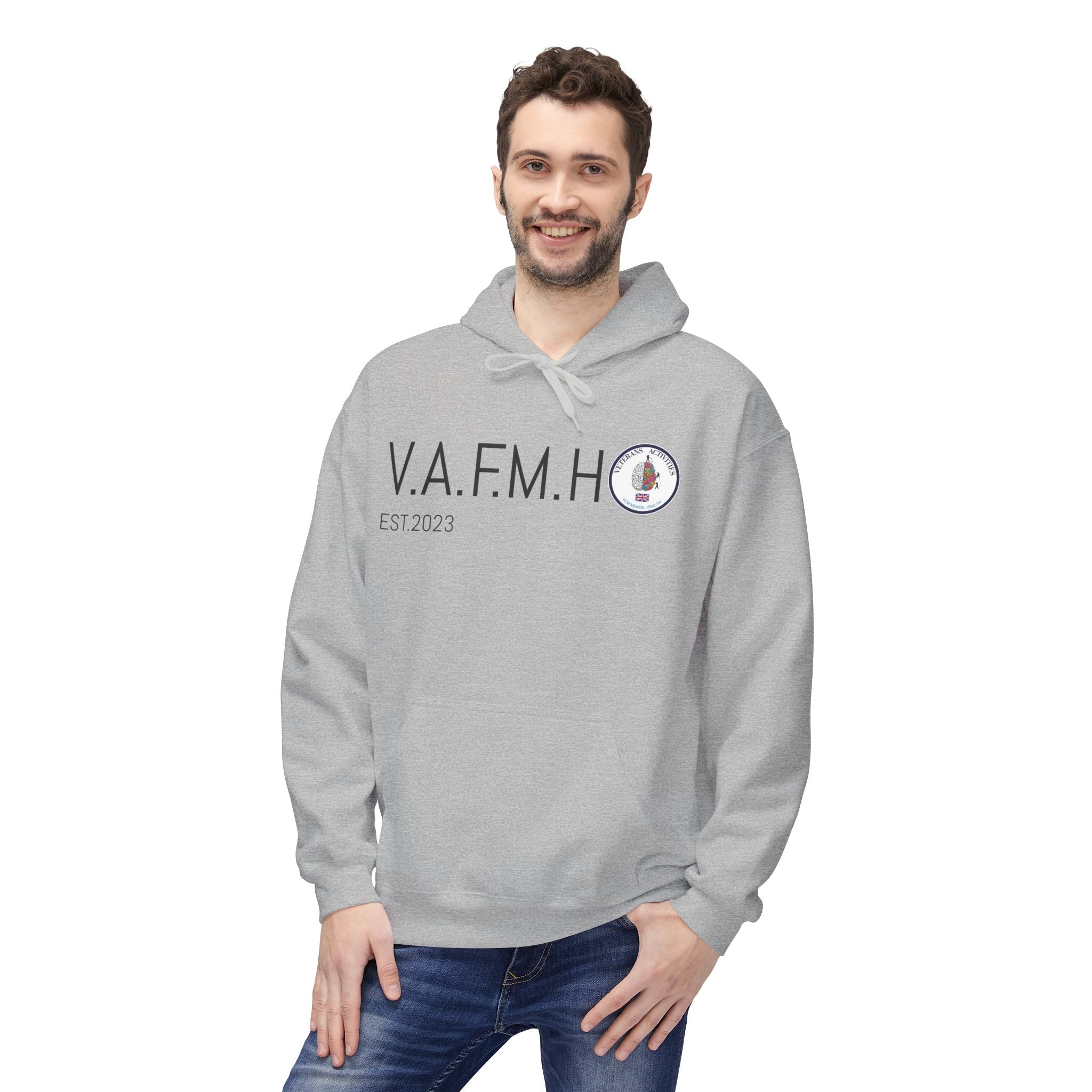V.A.F.M.H EST.2023 Minimal Logo Hoodie