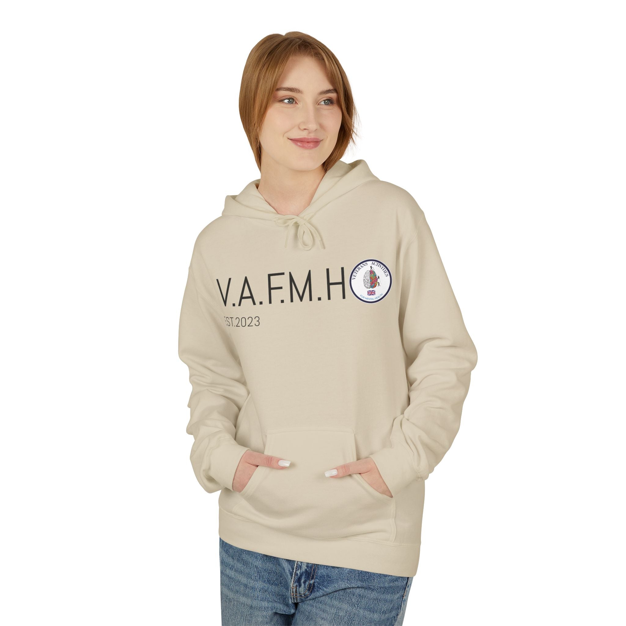 V.A.F.M.H EST.2023 Minimal Logo Hoodie