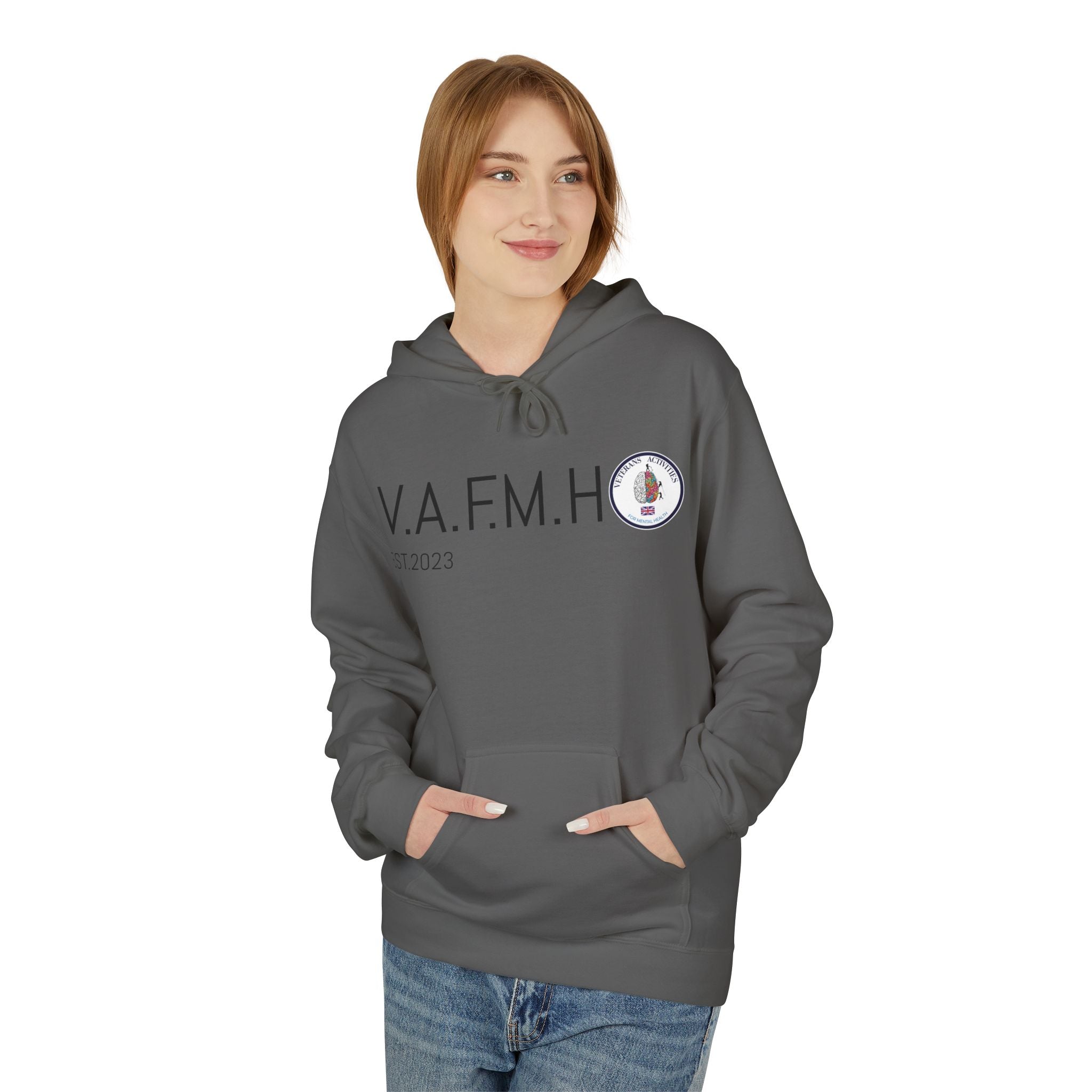 V.A.F.M.H EST.2023 Minimal Logo Hoodie