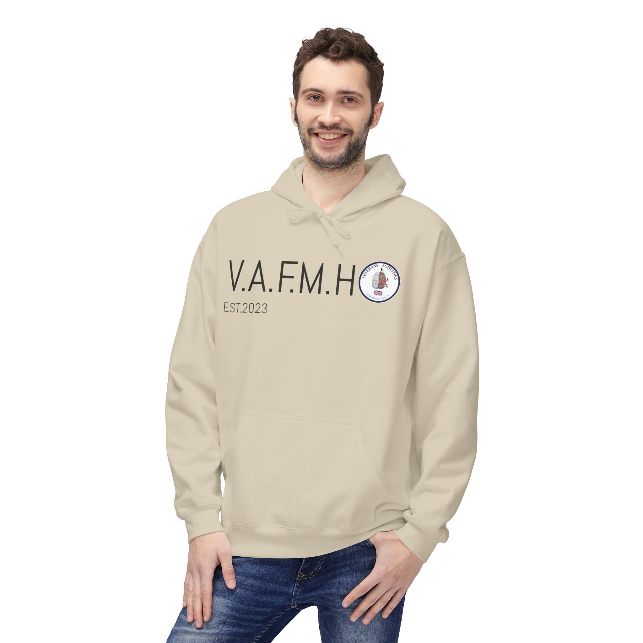 V.A.F.M.H EST.2023 Minimal Logo Hoodie
