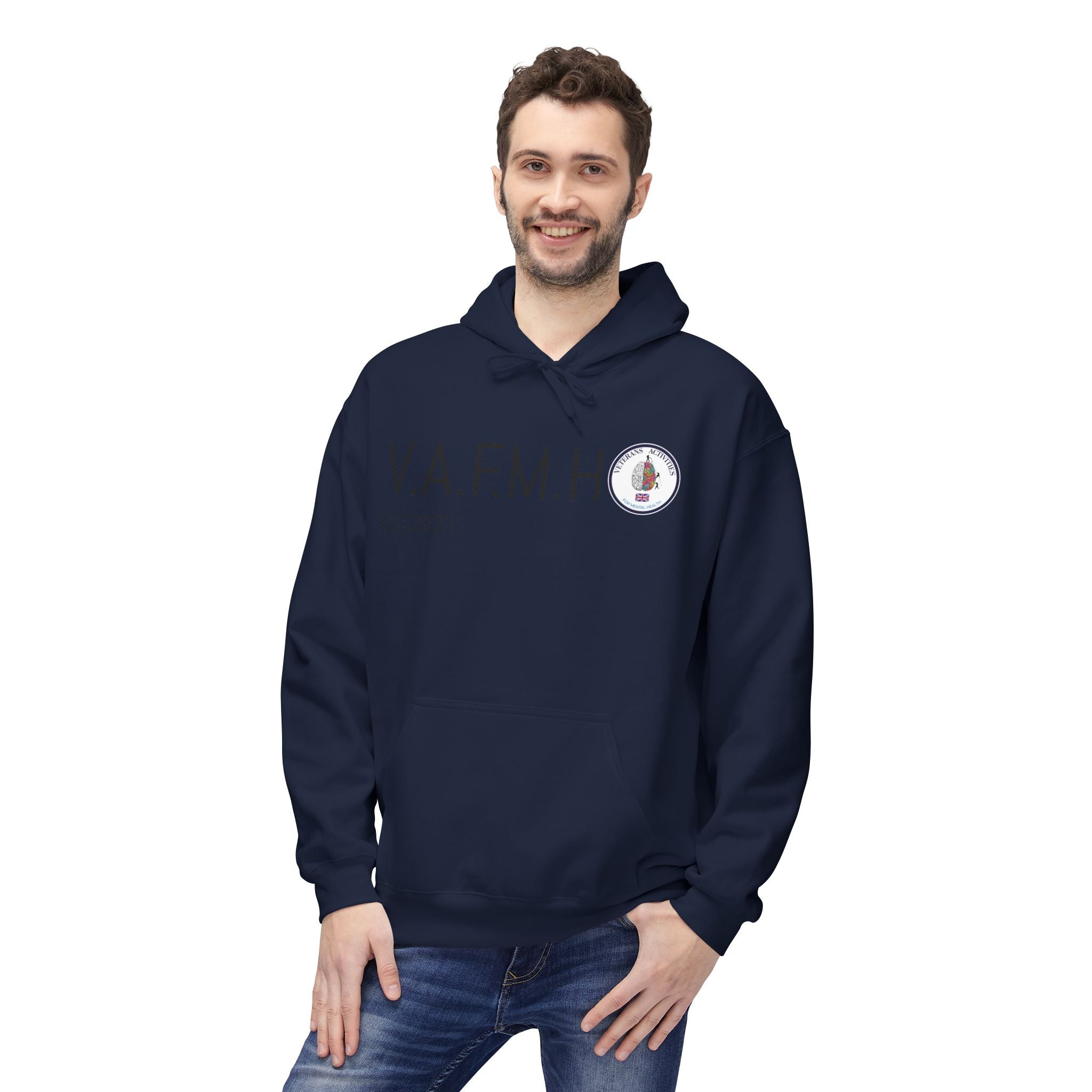 V.A.F.M.H EST.2023 Minimal Logo Hoodie
