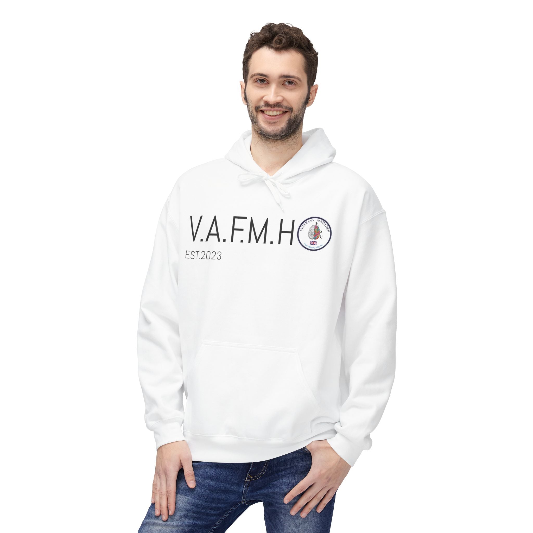 V.A.F.M.H EST.2023 Minimal Logo Hoodie