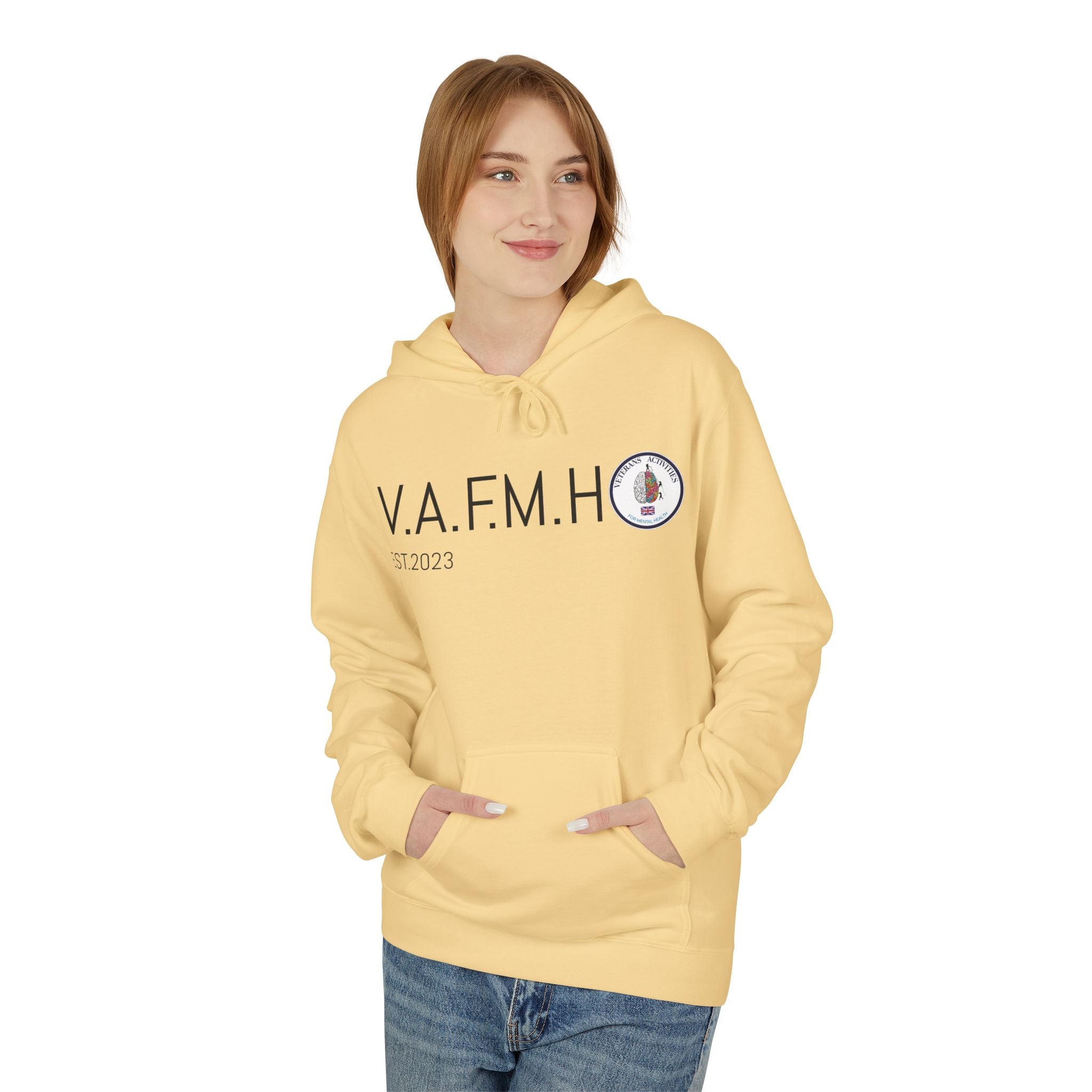 V.A.F.M.H EST.2023 Minimal Logo Hoodie