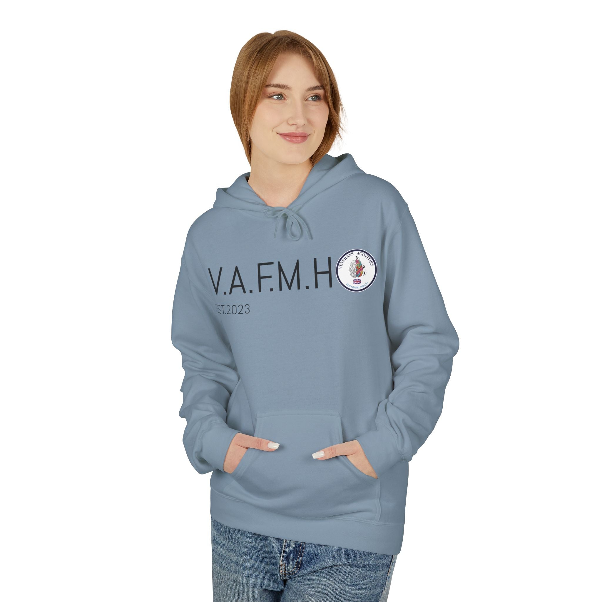 V.A.F.M.H EST.2023 Minimal Logo Hoodie