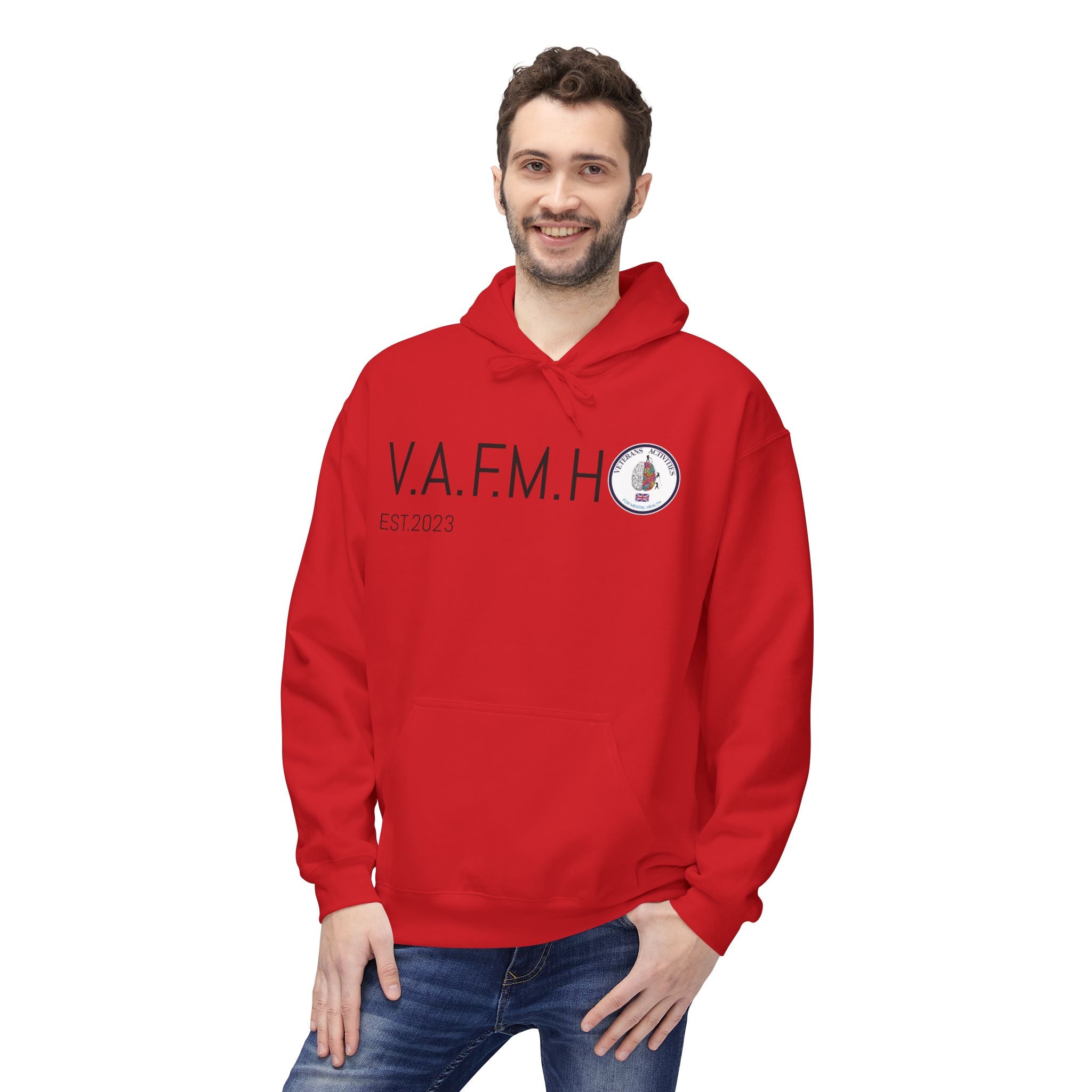 V.A.F.M.H EST.2023 Minimal Logo Hoodie